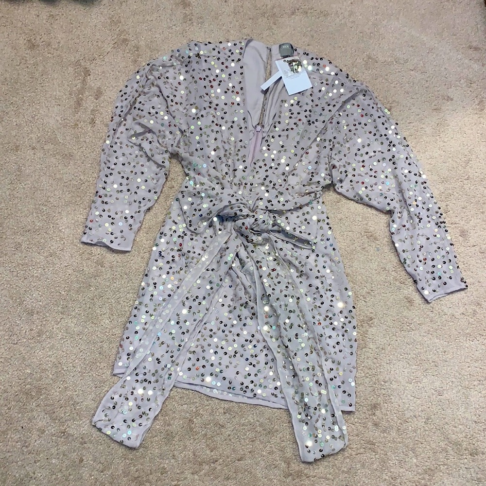 ASOS LUXE Petite Sequin Mini